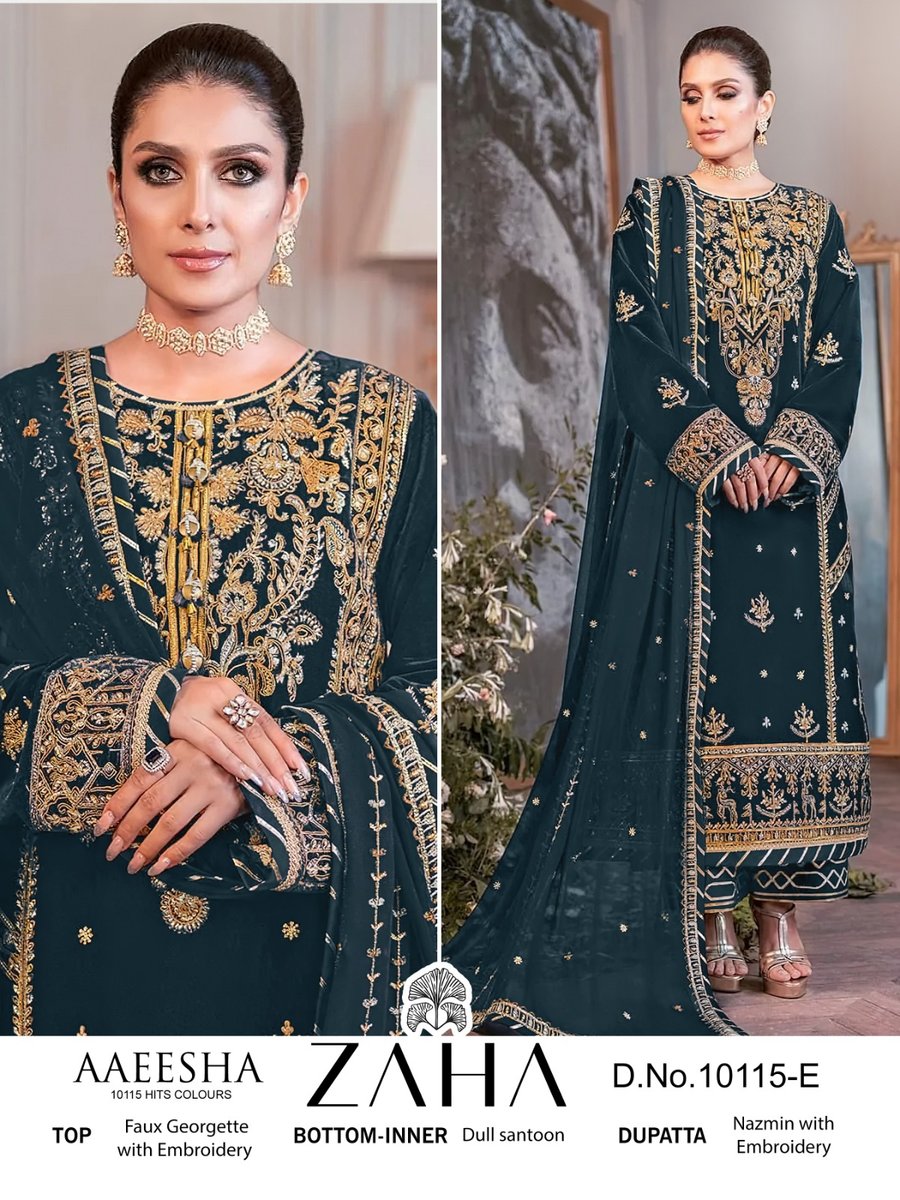 ZAHA AAEESHA 10115-E TO 10115-H 1