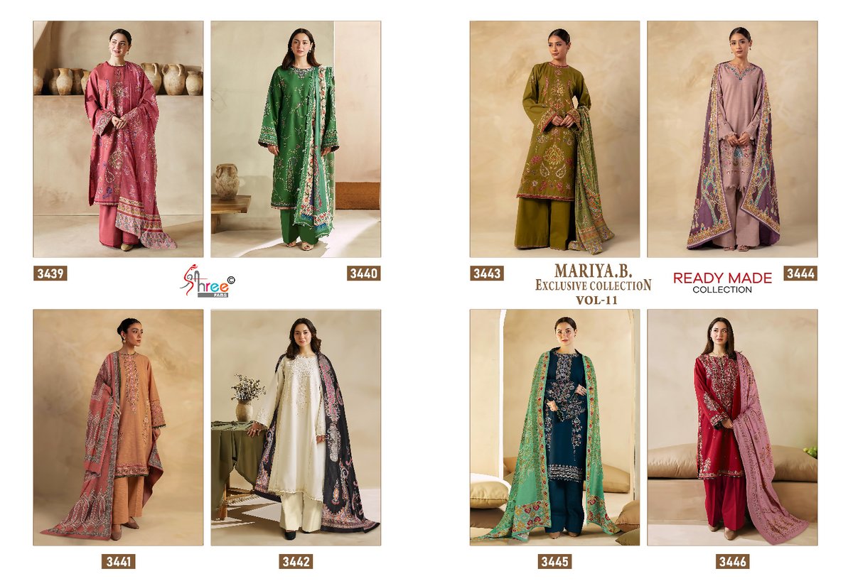SHREE FAB MARIA.B EXCLUSIVE COLLECTION VOL-11 3439 TO 3446 9
