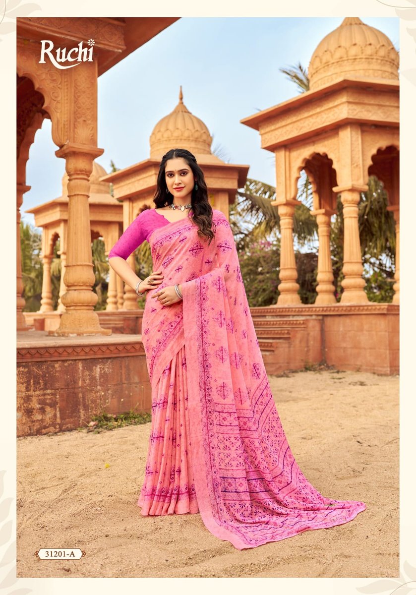 RUCHI SAREE STAR CHIFFON 151 31201-A TO 31203-D 1