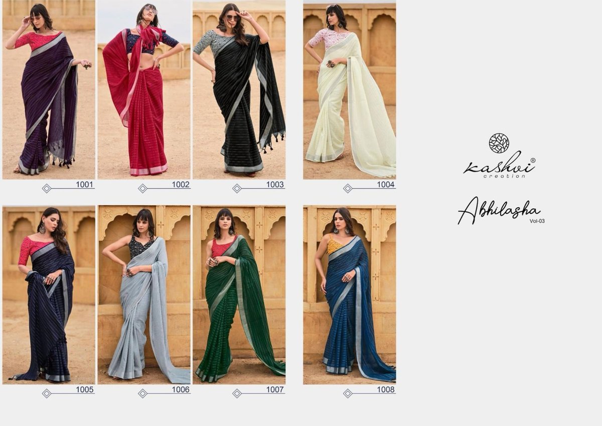 KASHVI CREATION ABHILASHA VOL-3 1001 TO 1008 9