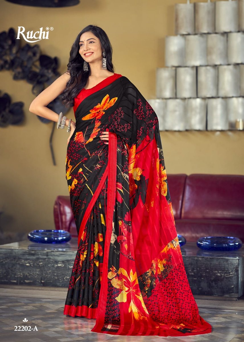 RUCHI VARTIKA SILK BLACK SPECIAL 22201-A TO 22206-A 2
