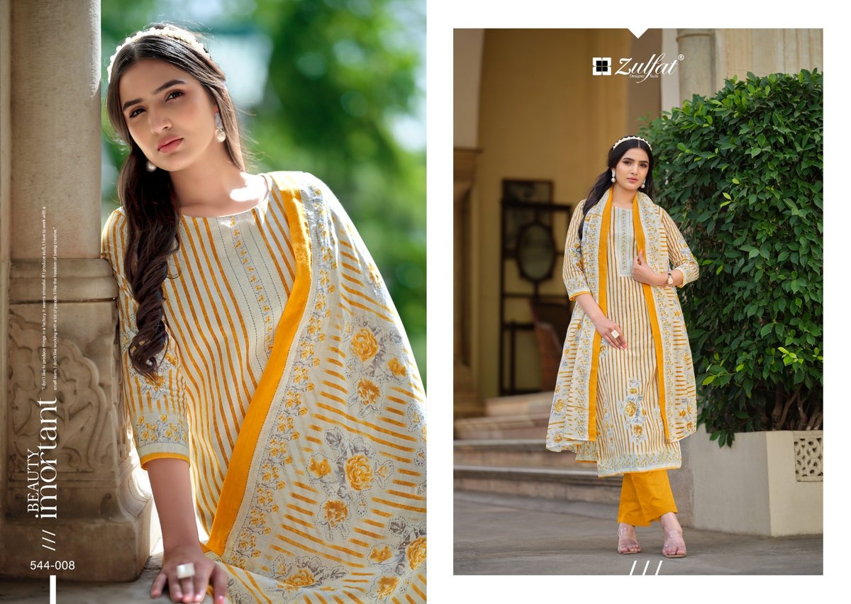 ZULFAT DESIGNER FARHANA VOL-4 544-001 TO 544-008 8