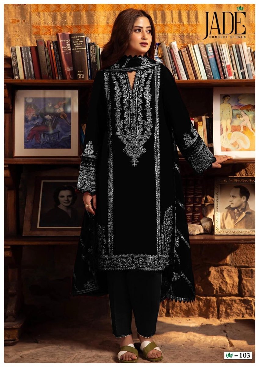 JADE BLACK & WHITE HEAVY COTTON COLLECTION 101 TO 106 3