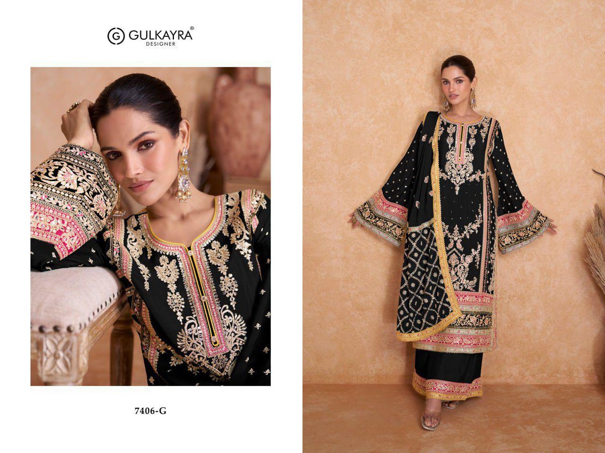 GULKAYRA DESIGNER VEDIKA 7406-A TO 7406-H 7