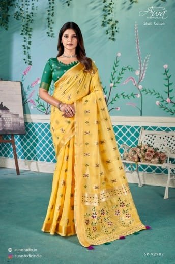 AURA SAREE SHAILI COTTON 92901 TO 92906 2