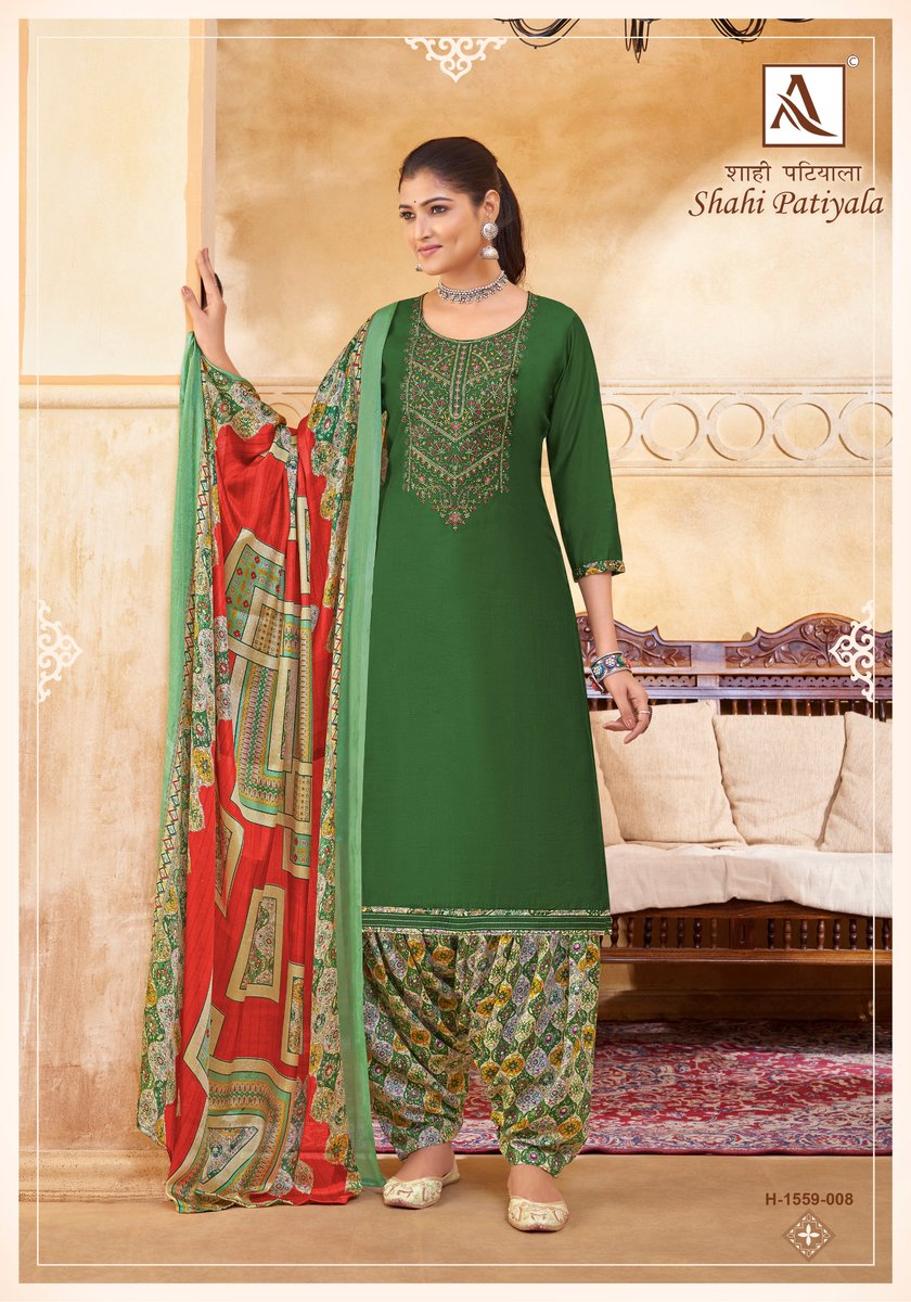 ALOK SUIT SHAHI PATIYALA H-1559-001 TO H-1559-010 8