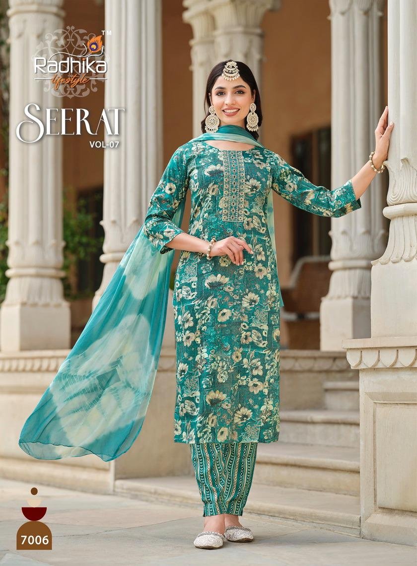 RADHIKA LIFESTYLE SEERAT VOL-7 7001 TO 7008 6