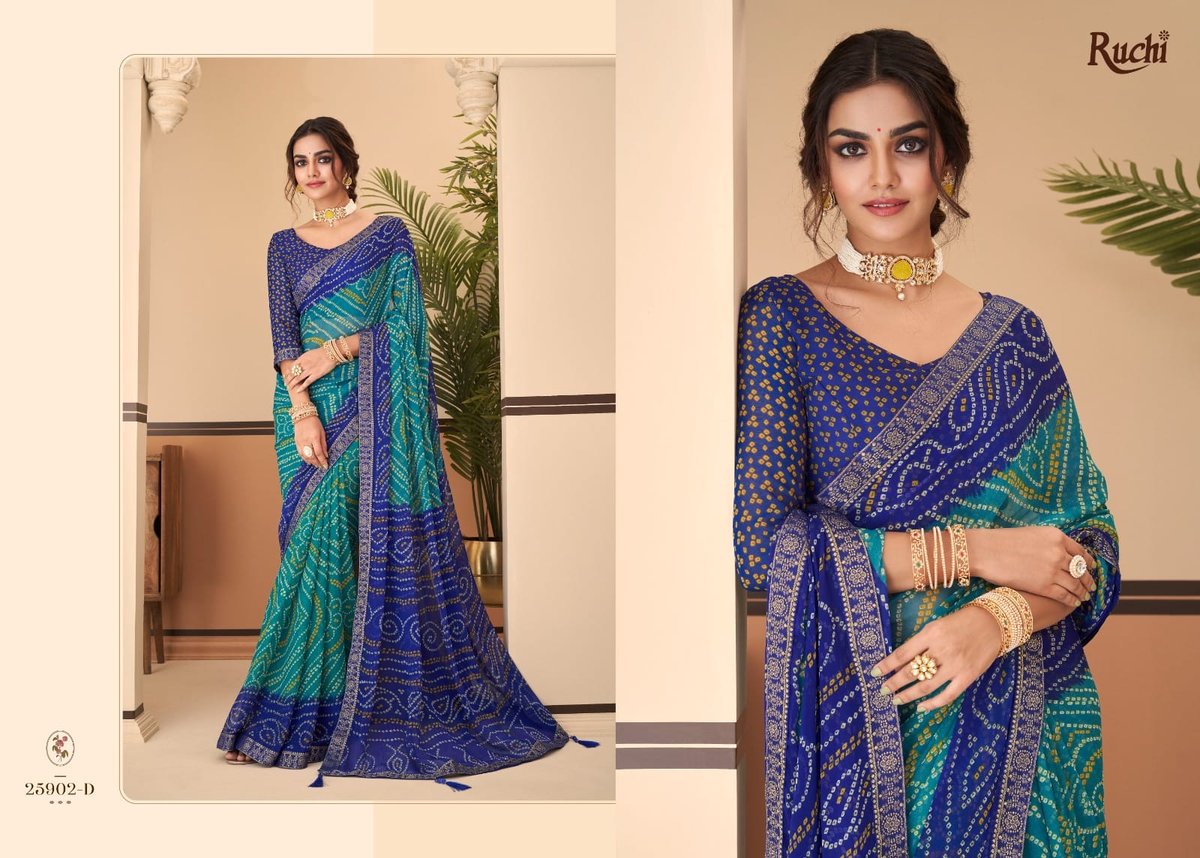 Ruchi Saree Jalpari 25901-25903 Series 8