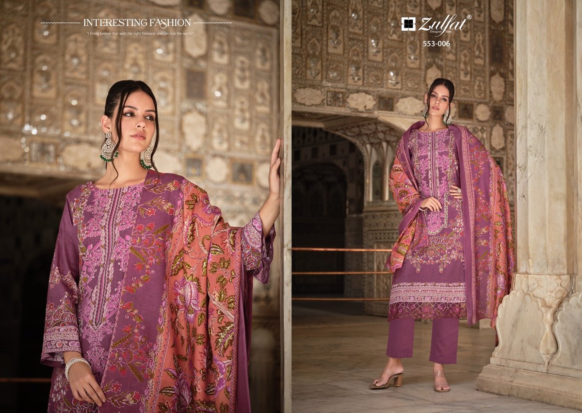 ZULFAT DESIGNER GULREZ VOL-2 553-001 TO 553-008 6