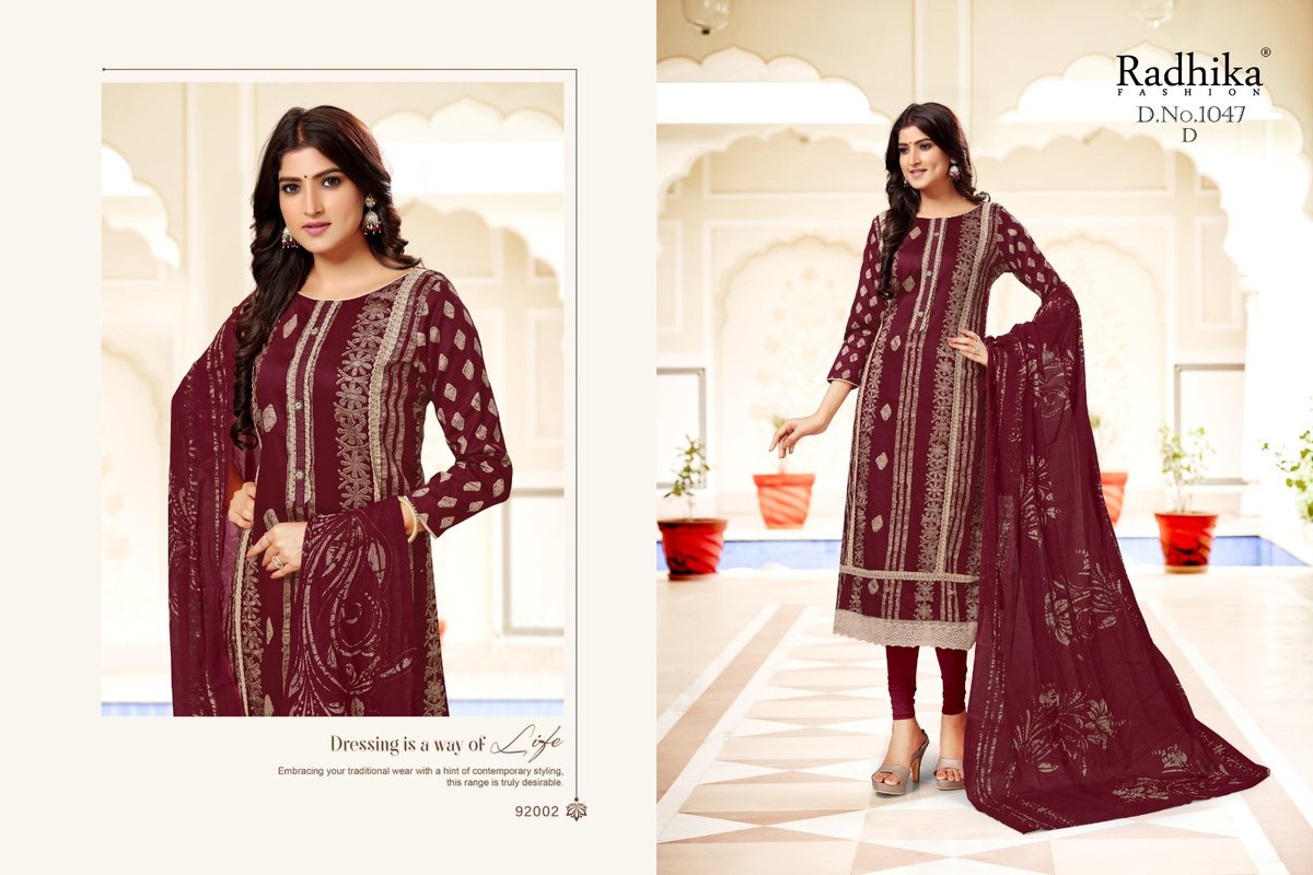 RADHIKA FASHION AZARA ROCKET 1047-A TO 1047-D 4