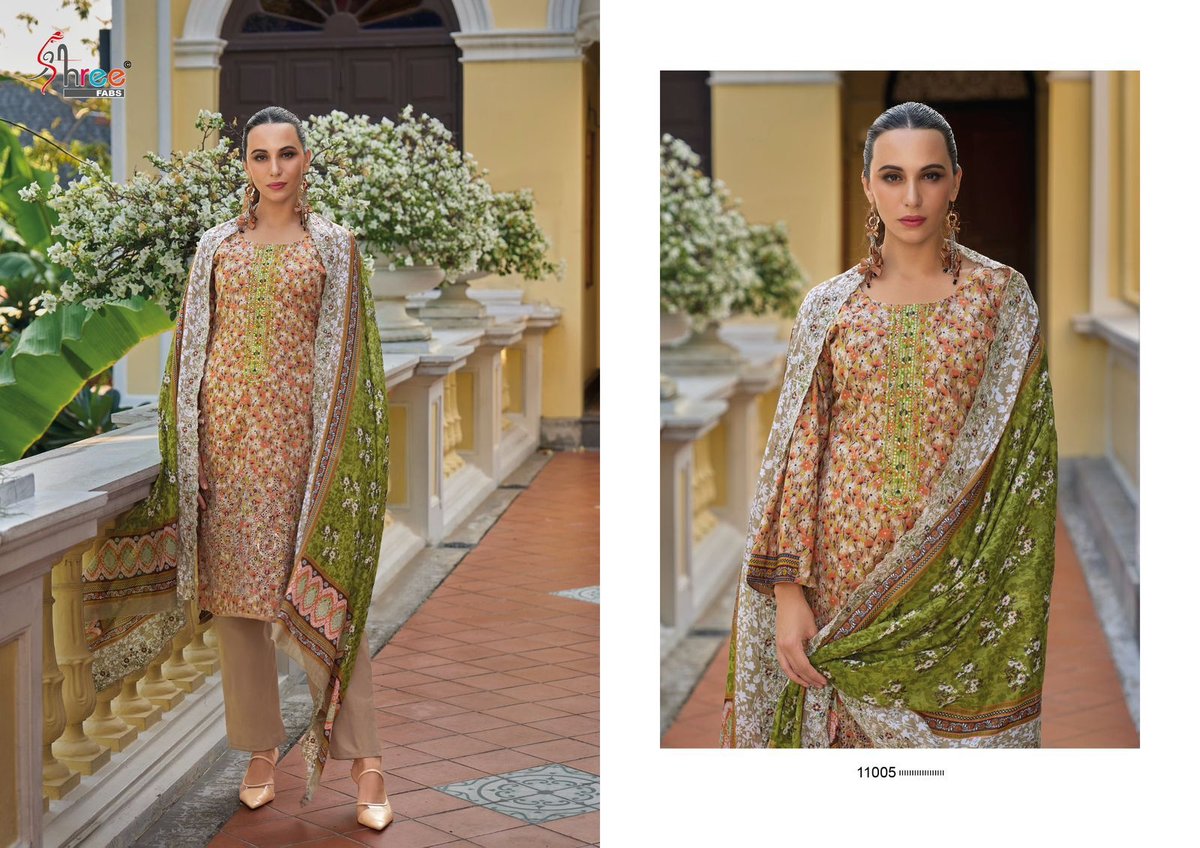 SHREE FAB BIN SAEED LAWN COLLECTION VOL-11 11001 TO 11006 5