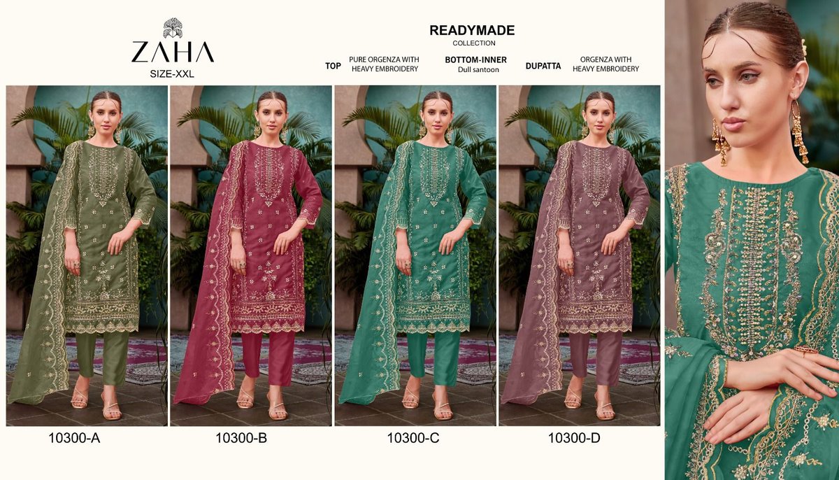 ZAHA READY MADE COLLECTION 10300-A TO 10300-D 5