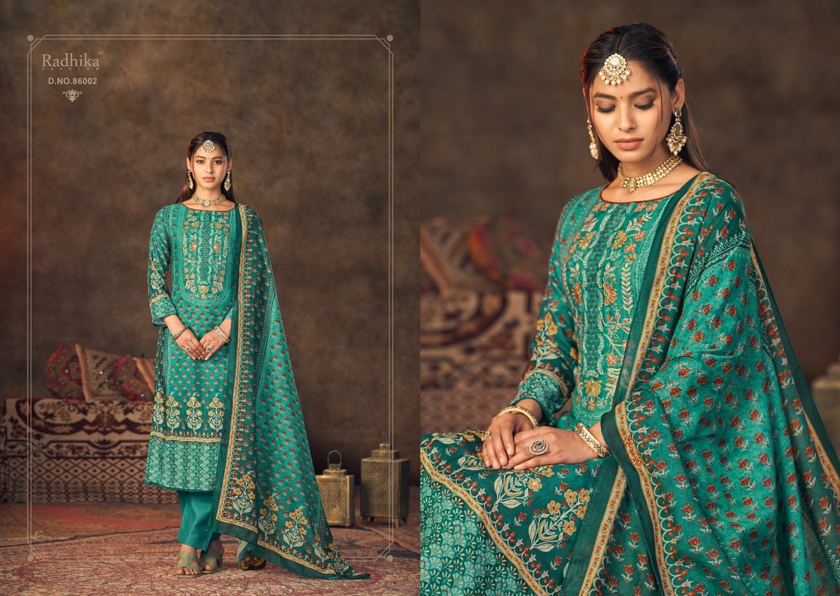 RADHIKA FASHION AZARA NAGMA 86001 TO 86004 2