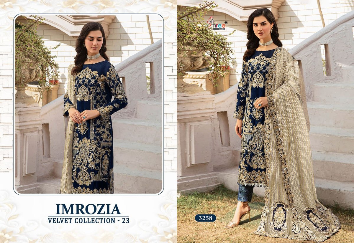 Shree Fab Imrozia Velvet Collection-23 3254-3258 Series 5