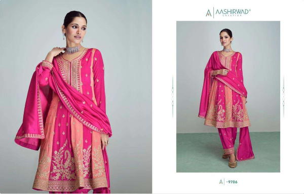 Aashirwad Creation Riwaaz Nx 9706-9708 Series