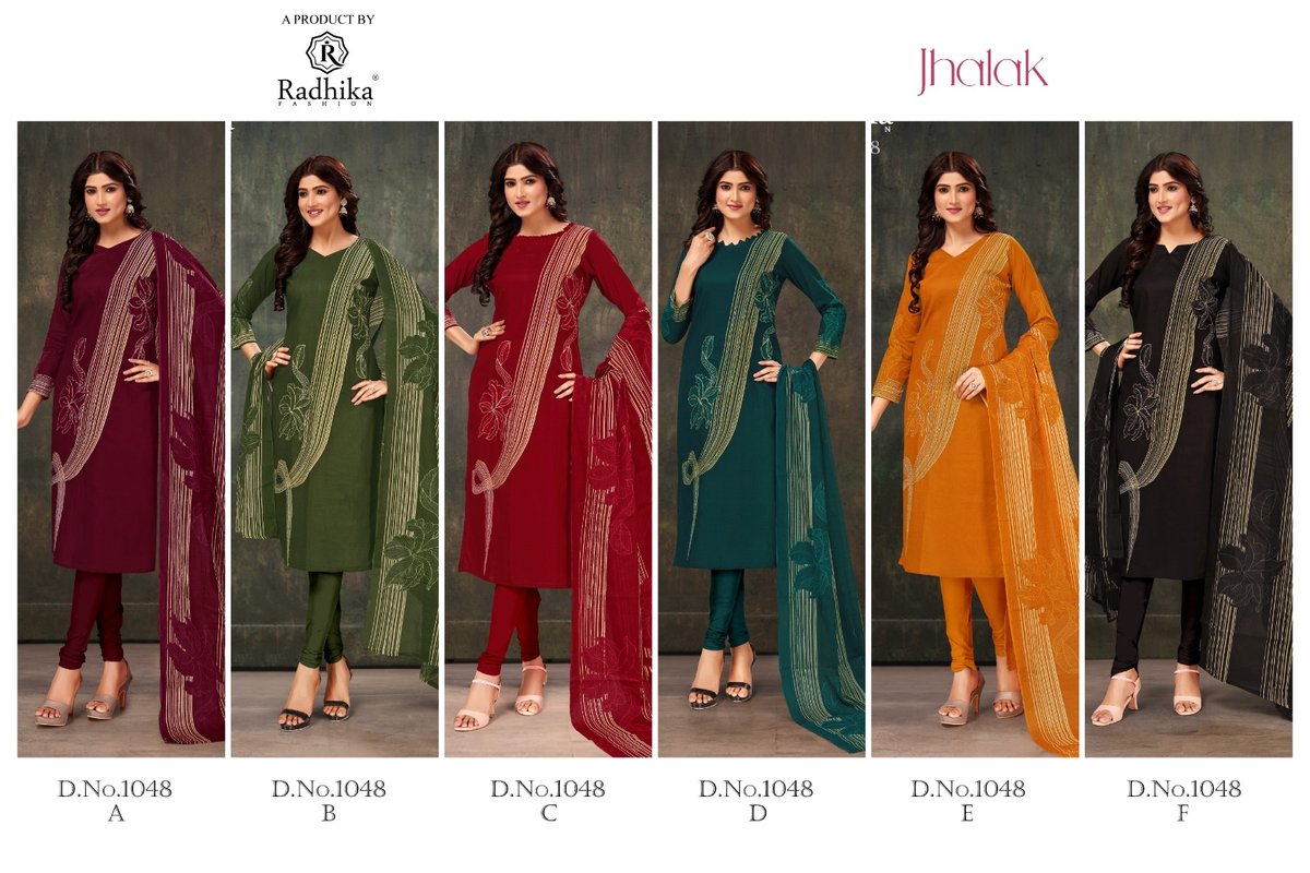RADHIKA FASHION AZARA JHALAK 1048-A TO 1048-F 7