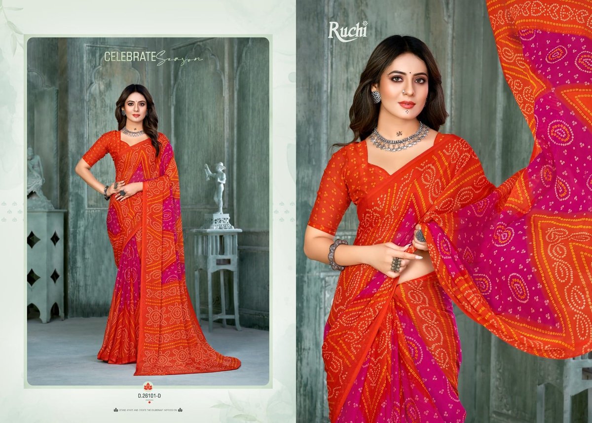 RUCHI STAR CHIFFON 131 EDITION 26101-A TO 26103-D 4