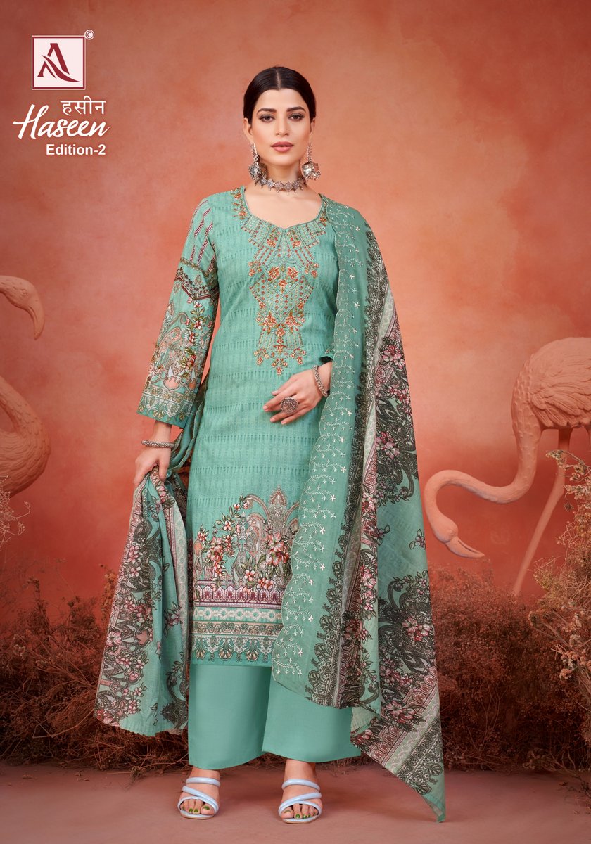 ALOK SUIT HASEEN - 2 H-1515-001  TO H-1515-008 4