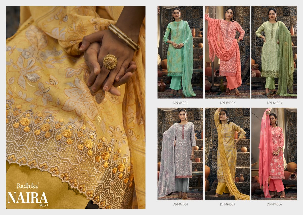 RADHIKA FASHION AZARA NAIRA-3 84001 TO 84006 7