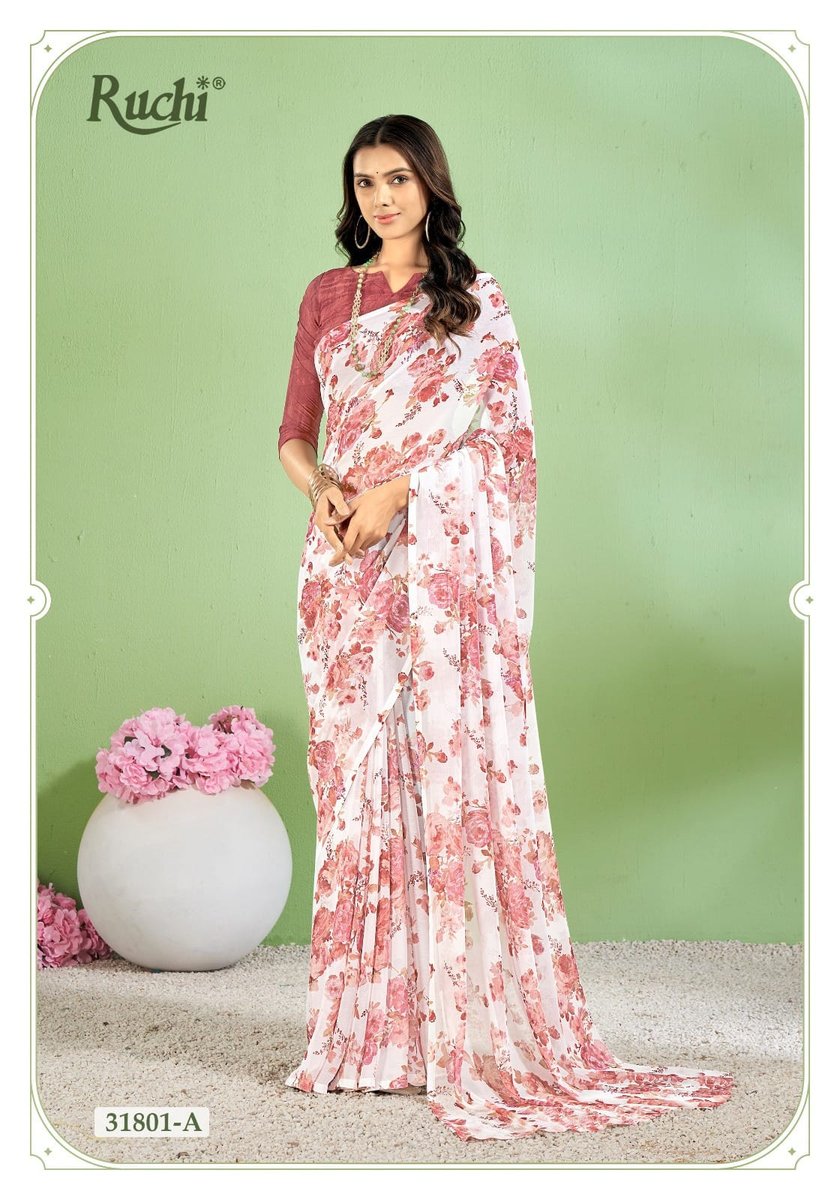 RUCHI SAREE STAR CHIFFON 154 31801-A TO 31803-D 1