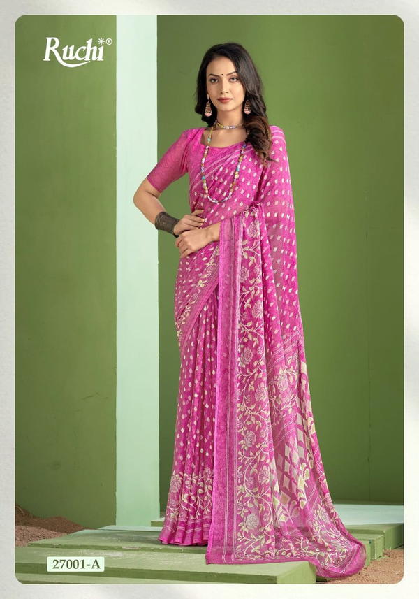 RUCHI SAREE STAR CHIFFON 138 27001-A TO 27003-D