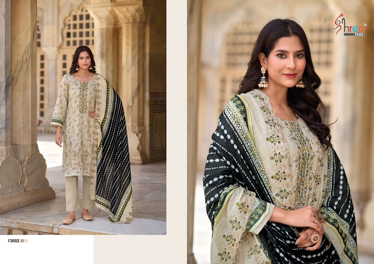 SHREE FABS BIN SAEED LAWN COLLECTION VOL-13 13001 TO 13006 2
