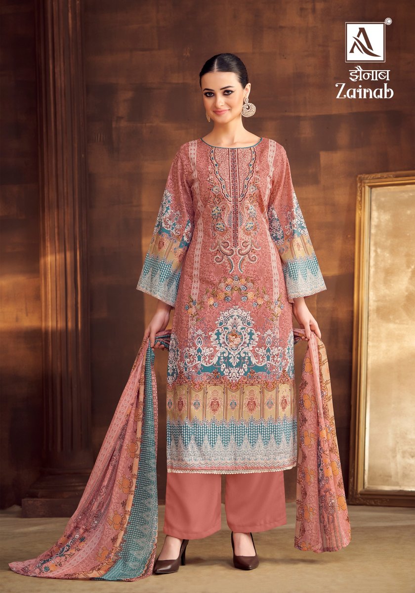 ALOK SUIT ZAINAB H-1495-001 TO H-1495-008 5
