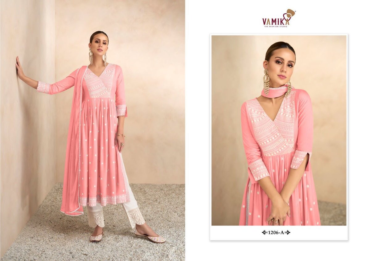 Vamika Fashion Aadhira Vol-4 Light 1206 Colors 1