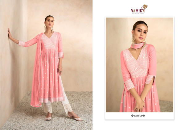 Vamika Fashion Aadhira Vol-4 Light 1206 Colors