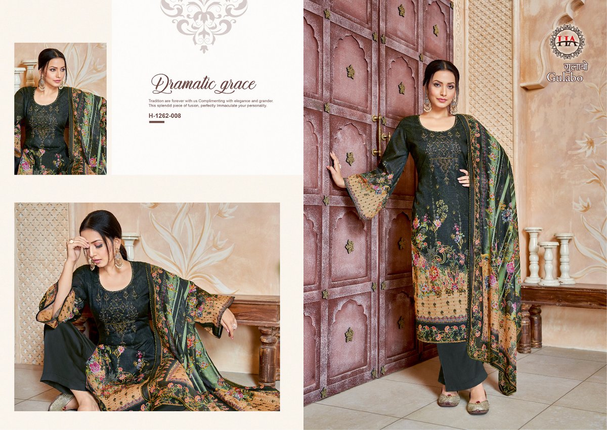 HARSHIT FASHION GULABO H-1262-001 TO H-1262-008 8