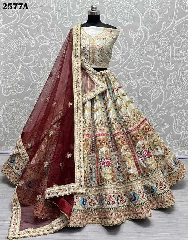Anjani Art Bridal Lehenga Choli 2577 Colors