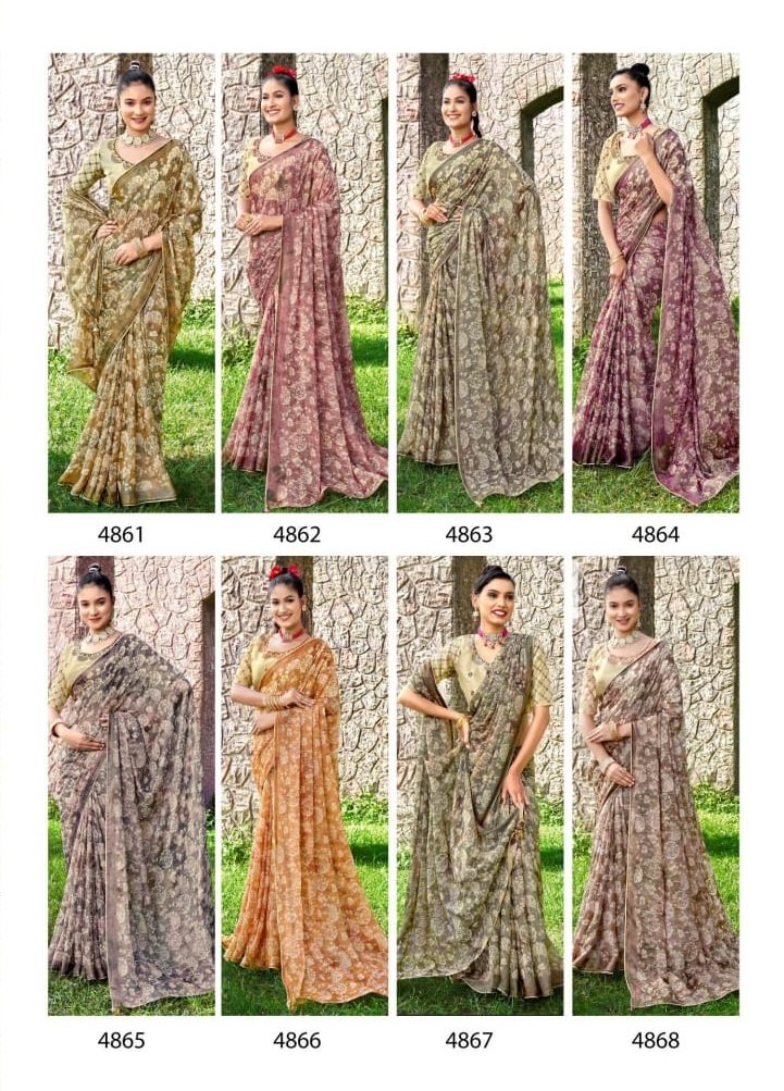 5D DESIGNER PANKHUDI 4861 TO 4868 9