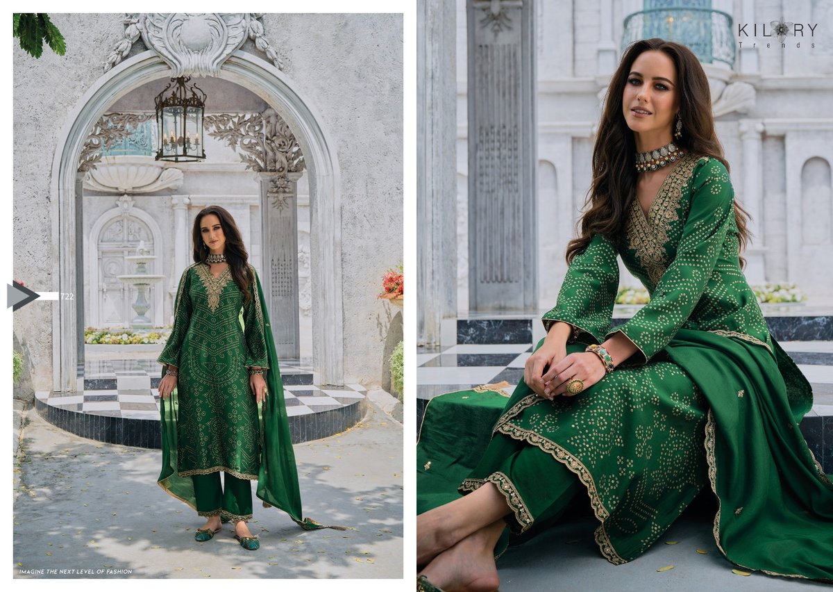 Kilory Trendz Silk Of Bandhej Vol-2 721-728 Series 2