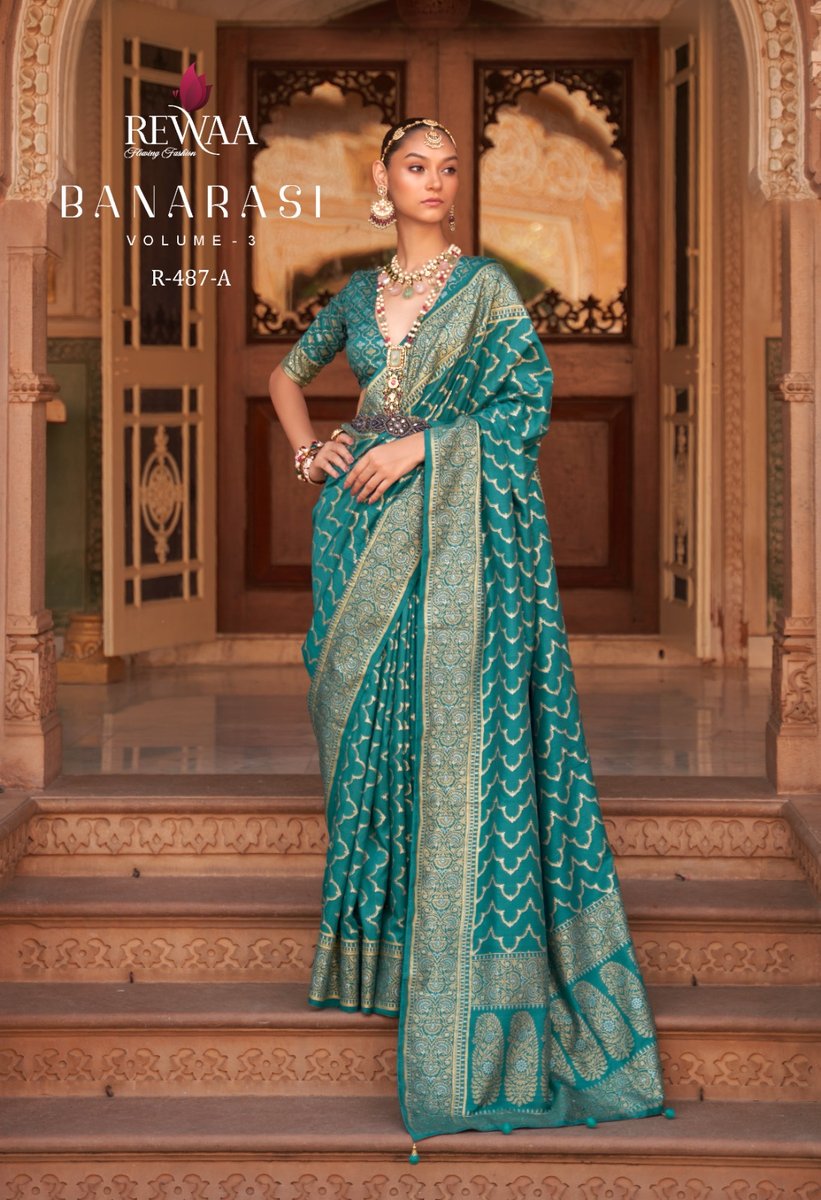 Rewaa Banarasi Vol-3 R-487  to R-489 Colors 2