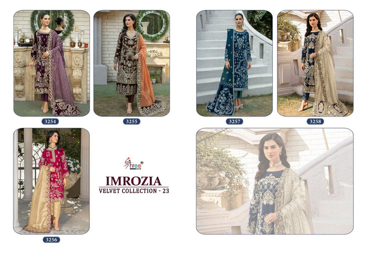 Shree Fab Imrozia Velvet Collection-23 3254-3258 Series 6