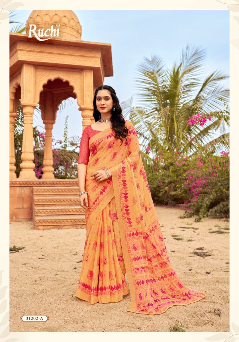 RUCHI SAREE STAR CHIFFON 151 31201-A TO 31203-D 5