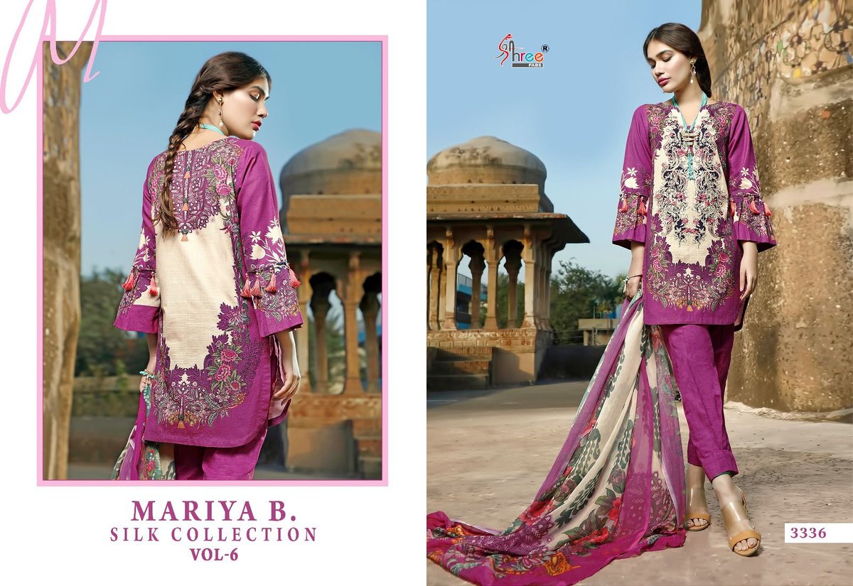 SHREE FAB MARIA B SILK COLLECTION VOL-06 3333 TO 3339 4