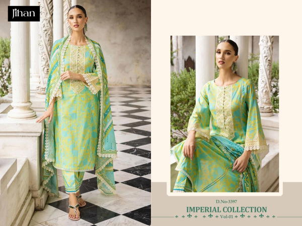 JIHAN IMPERIAL LAWN COLLECTION VOL-1 3397 TO 3399