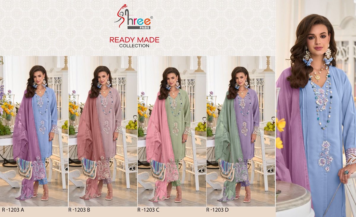 SHREE FAB READY MADE COLLECTION R-1203-A TO R-1203-D 5