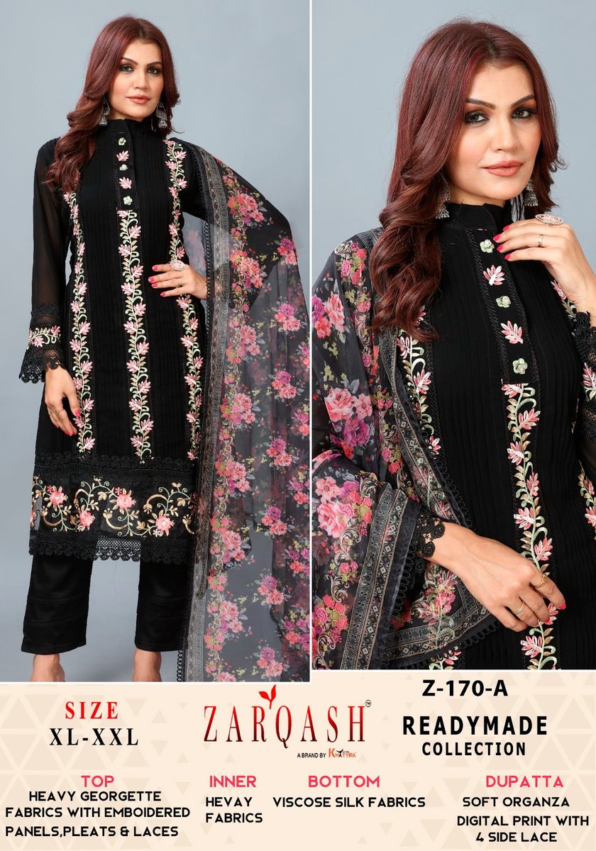 ZARQASH READYMADE COLLECTION Z-170-A TO Z-170-B 1