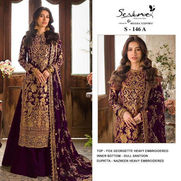 Serine Pakistani Suit S-146 Colors