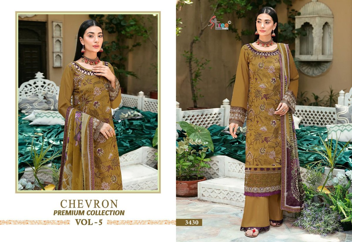 SHREE FAB CHEVRON PREMIUM COLLECTION VOL-05 3423 TO 3430 8