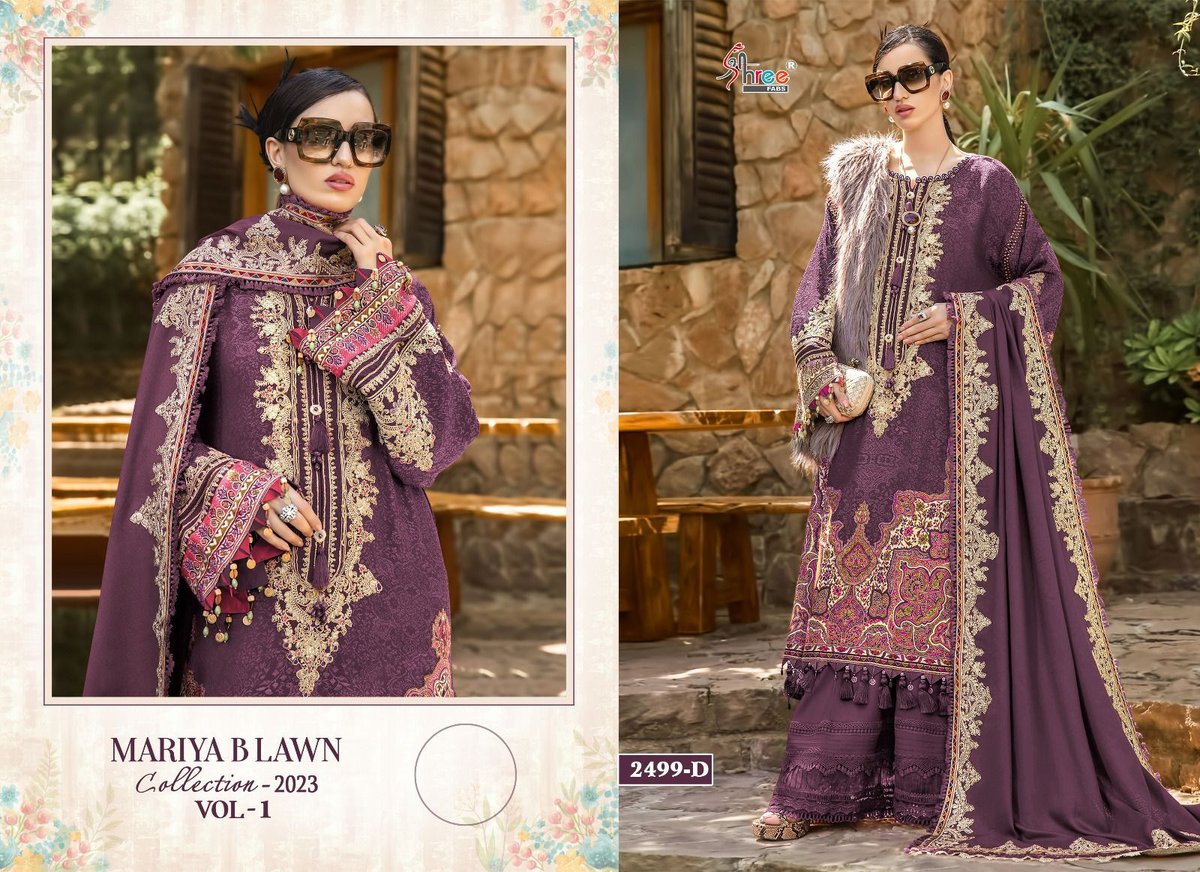 Shree Fab Mariya B Lawn Collection Vol-1 2499 Colors 4