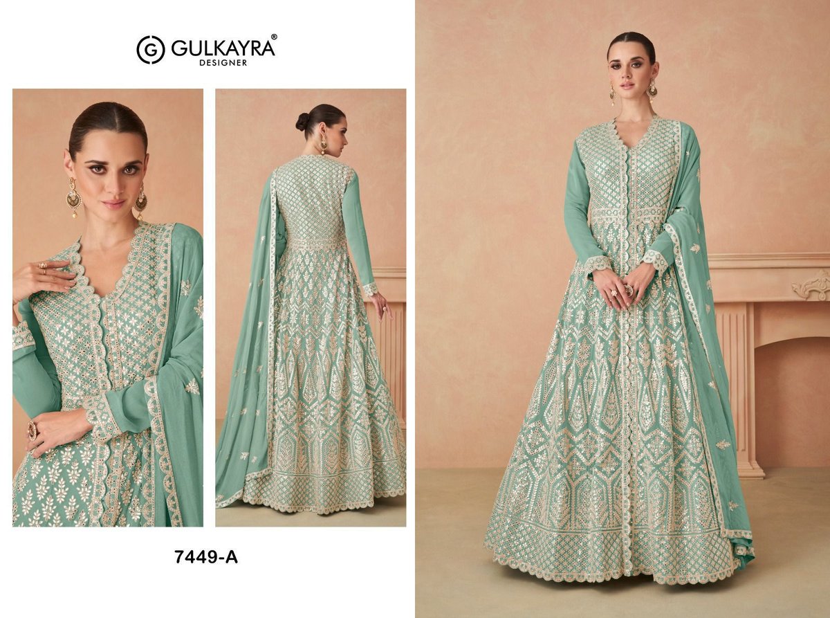 GULKAYRA DESIGNER RIMSHA 7449-A TO 7449-D 1