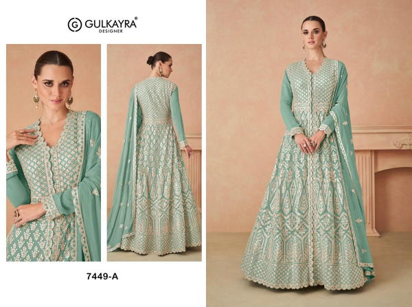 GULKAYRA DESIGNER RIMSHA 7449-A TO 7449-D