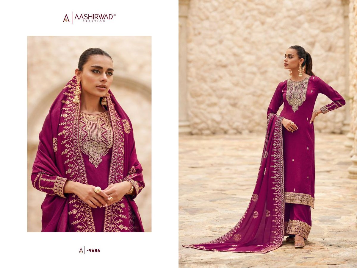 Aashirwad Creation Gulkand Ogaan 9685-9689 Series 2