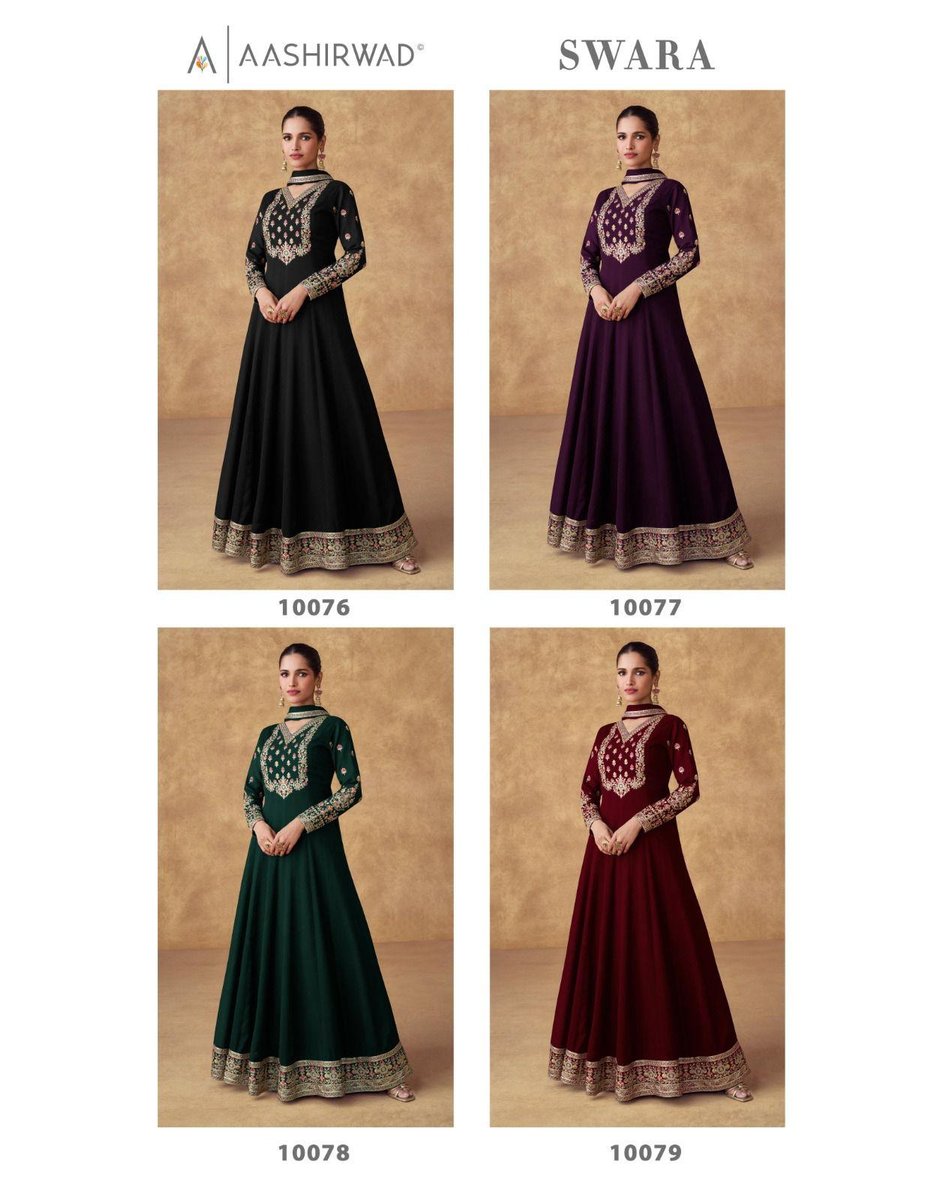 AASHIRWAD CREATION SWARA 10076-10079 5