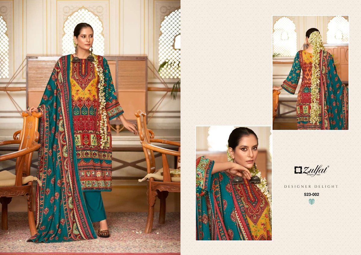 Zulfat Designer Wahida 523-001 to 523-008 Series 2