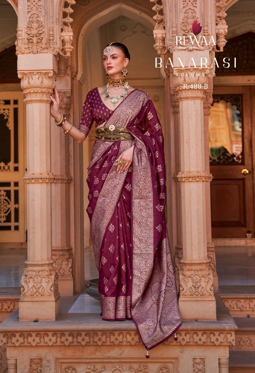 Rewaa Banarasi Vol-3 R-487  to R-489 Colors 7