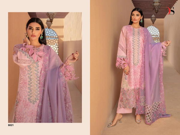 DEEPSY SUITS RANGRASIYA PREMIUM LAWN - 24 6021 TO 6026